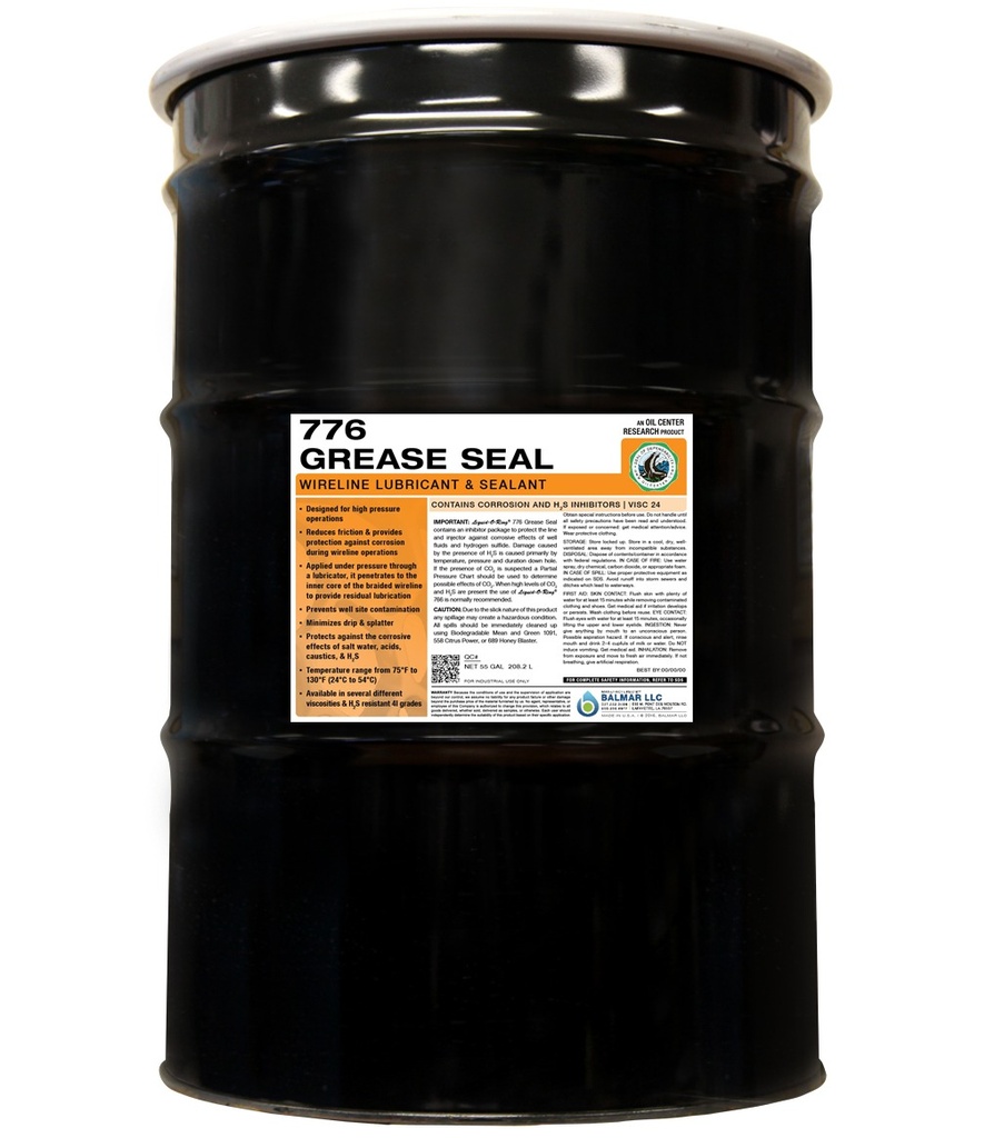 776 WL Grease (Honey Oil), VIS-24, 55 Gallons Drum, USA